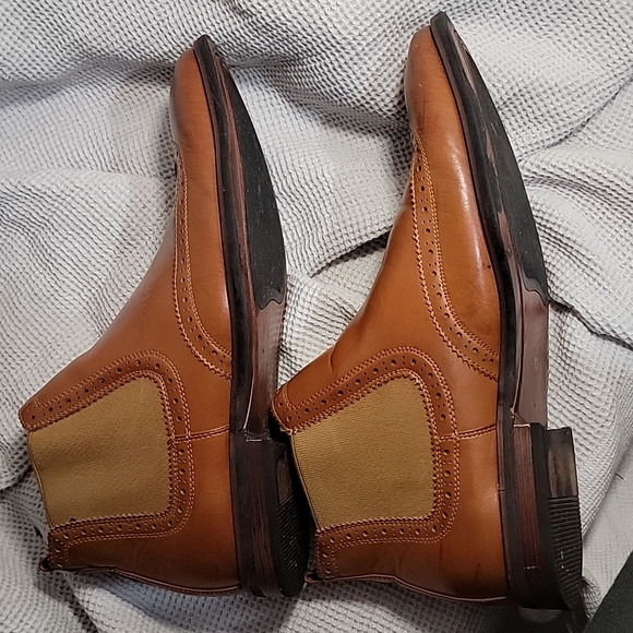 WULFUL brouged wingtip chelsea ankle boots Msz13 - Picture 5 of 8